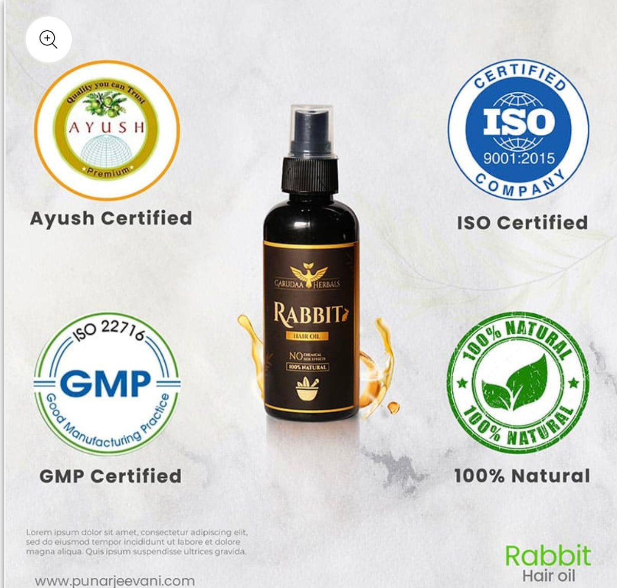 Rabit Herbal Hair Oil - 100% Effective!