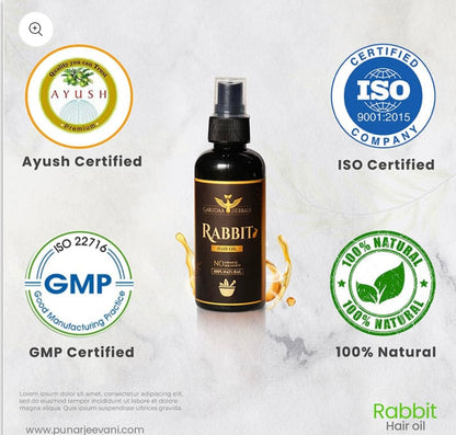 Rabit Herbal Hair Oil - 100% Effective!