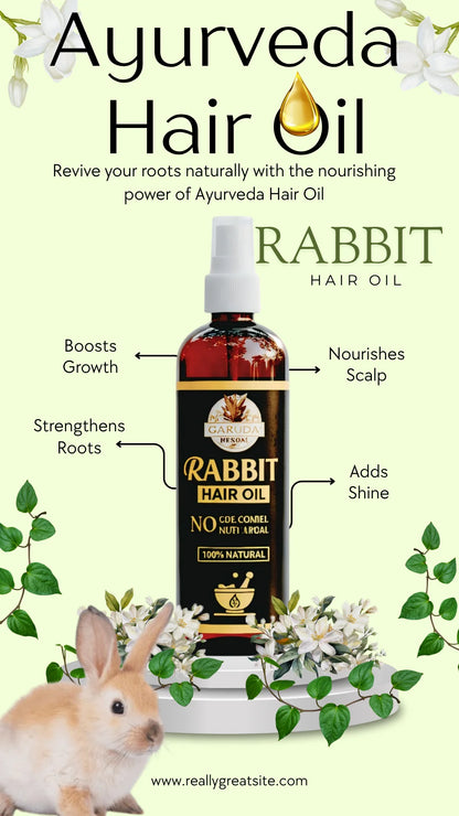 Rabit Herbal Hair Oil - 100% Effective!
