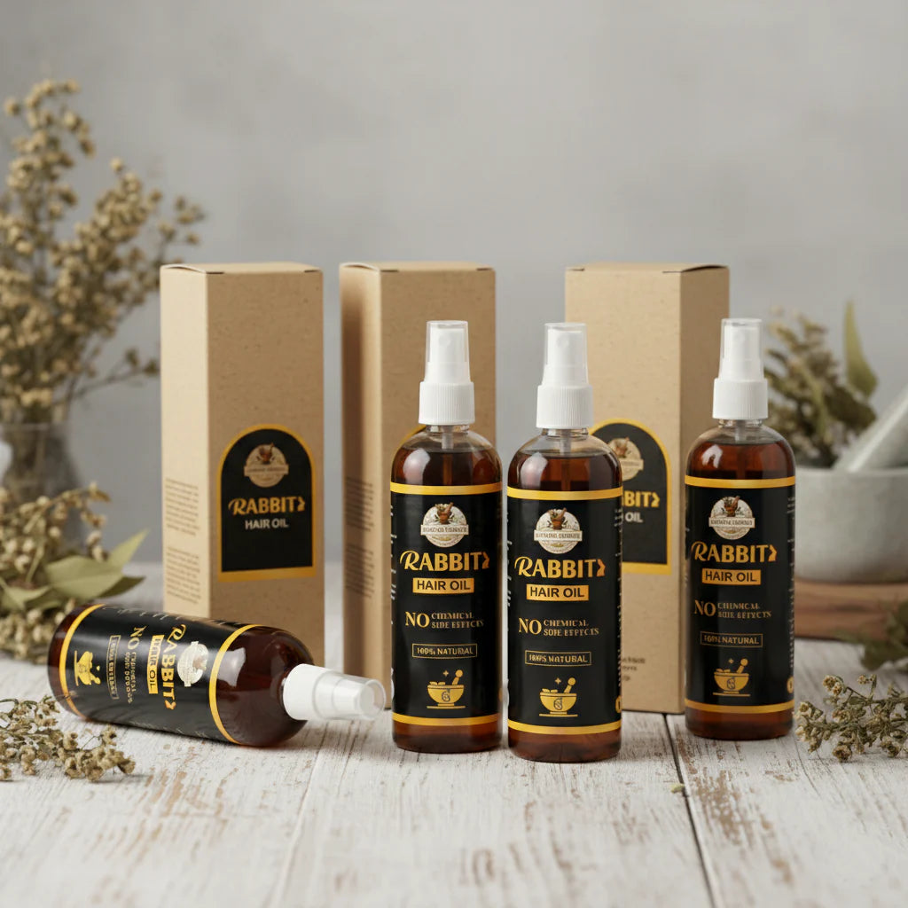 Rabit Herbal Hair Oil - 100% Effective!