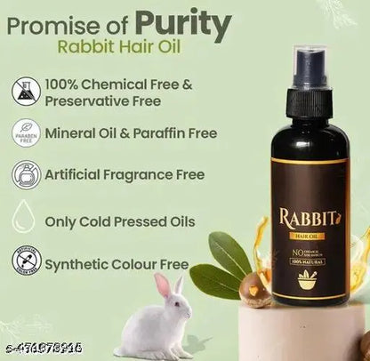 Rabit Herbal Hair Oil - 100% Effective!